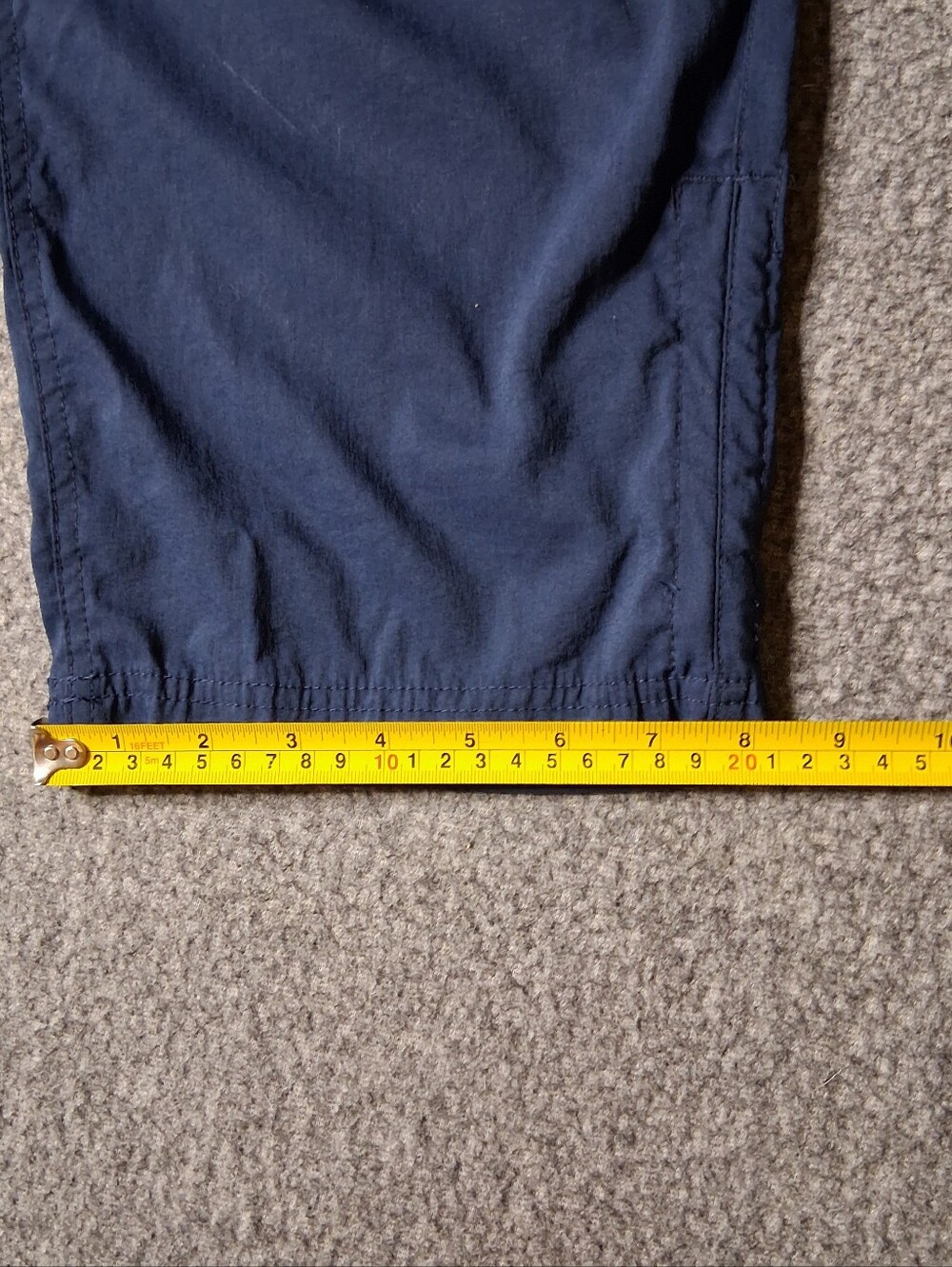 Khombu Womens Navy Blue Woven Stretch Capri Pants XXL - Picture 6 of 14